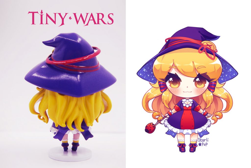 TinyWars Chibi Fire Witch Figure